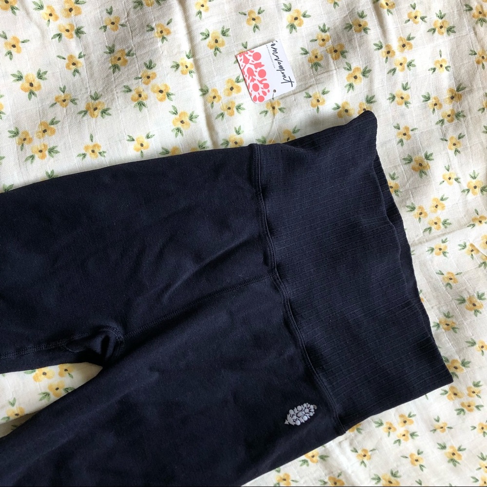 Free People Movement high-rise 7/8 length Good Karma Leggings (black) - Picture 1 of 9